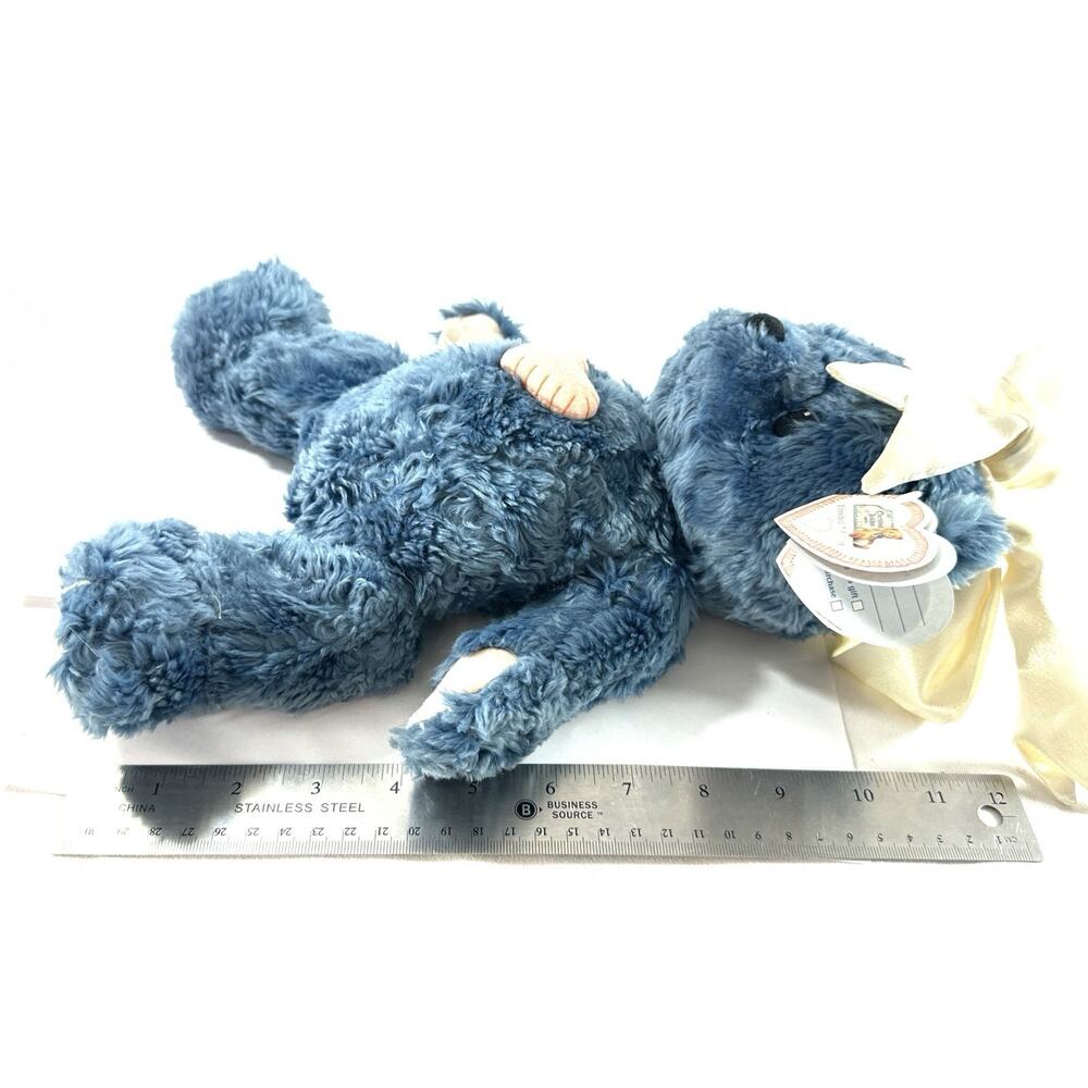 Cherished Teddies Limited Edition Blue Plush Teddy Bear 12” Priscilla Hillman - Picture 6 of 7